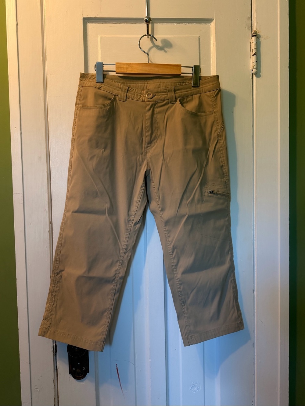 Eddie Bauer Rainer Capri Tan Utility Capri Size 8